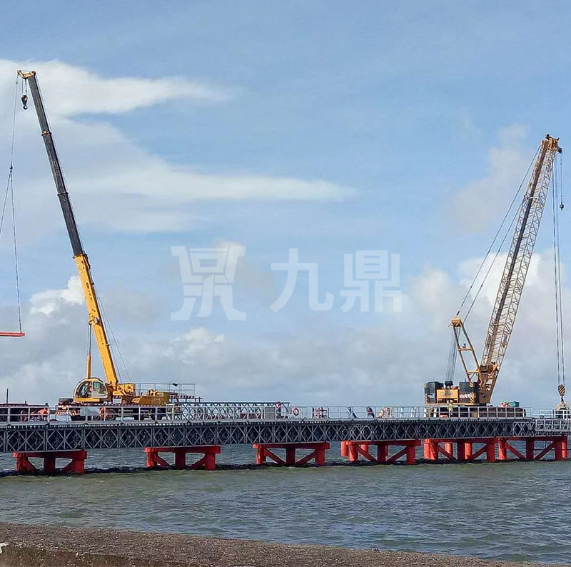 貝雷鋼橋可進行現場拼裝